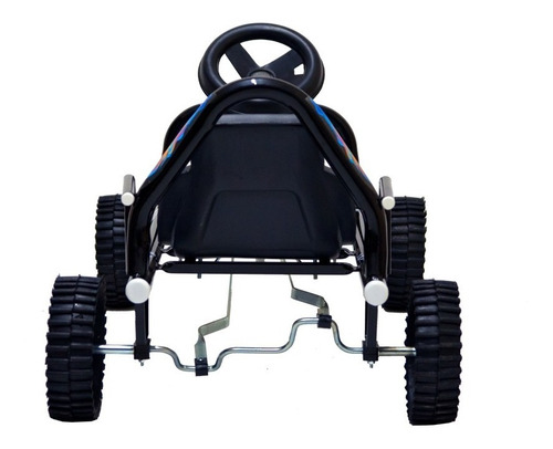 Vehículo a pedal kartings Katib 601 color negro