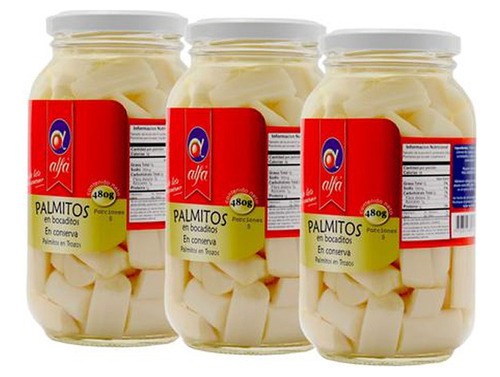 Alfa Palmitos En Bocaditos 270g X 3 Und - g a $45