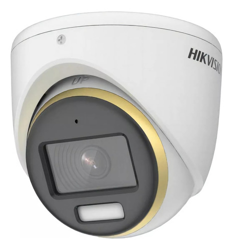 Camara Domo Metalico Con Audio Hikvision Colorvu Día/noche 