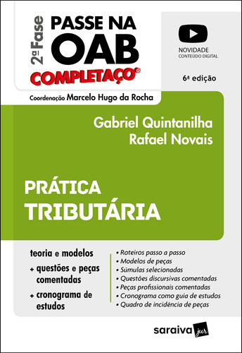 Passe na OAB 2ª Fase FGV - Completaço - Prática Tributária - 6ª edição 2022, de da Rocha, Marcelo Hugo. Editora Saraiva Educação S. A., capa mole em português, 2022