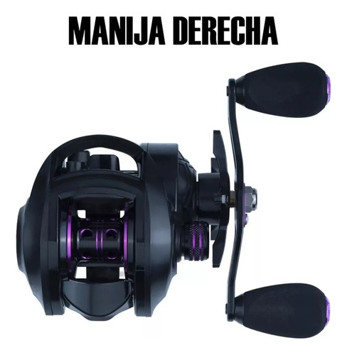 Reel Amberjack PX200 Huevito Rotativo Baitcast 18r 8kg Freno 7.2:1 Manija Derecha