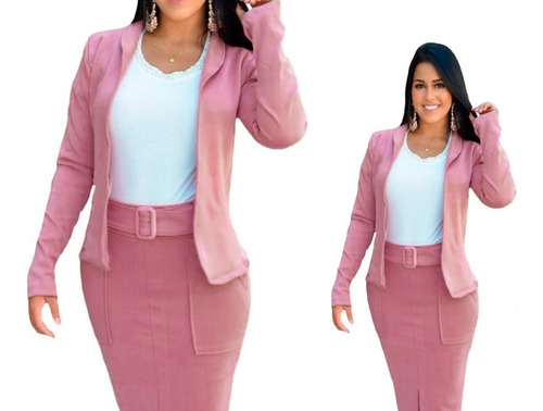 modelo de blazer com saia