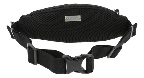 Cangurera Chenson 1870150-3 Unisex, Diseño Moderno Active Color Negro Diseño De La Tela Liso