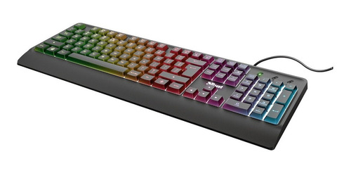 Teclado Gamer Ziva Led Multicolor Antiderrames Trust