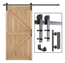 Comprar Herraje Riel Puerta Granero.riel 2 Metro,manilla Decorativa.