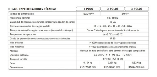 Imagen 5 de 6 de Breaker Breker Interruptor Termomagnetico 30a 1p Exceline /