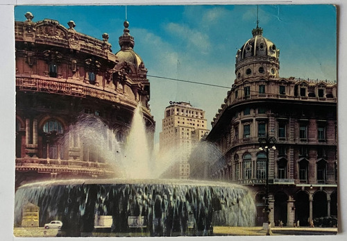 Antigua Postal Plaza De Ferrari, Génova  Italia, P0157