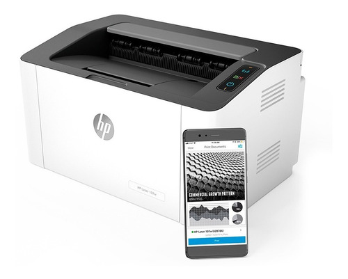 Imagen 3 de 5 de Impresora Laser Monocromatica Hp 107w Wifi Usb Movil