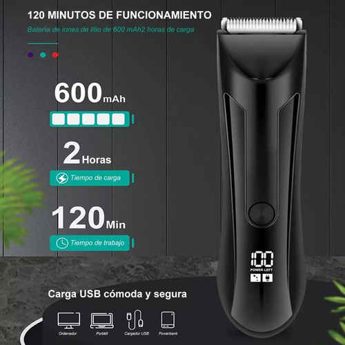 Recortadora Para Hombre Cortadora Pelo Afeitadora Eléctrica