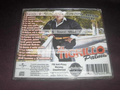 El Tigrillo Palma Banda Norteño Y Sierreño Cd 2012 (Usado)