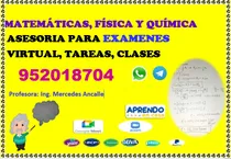 Comprar Exámenes, Profesora De Matemáticas, Física, Química,