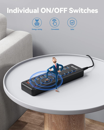 Hub Usb Powered, Wenter 11-port Usb Splitter Hub (10 Puer...