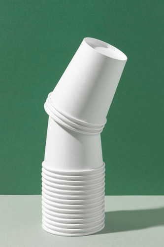 1000 Vasos Desechables 8oz Para Café, Nieve, Fruta, Postre Color Blanco