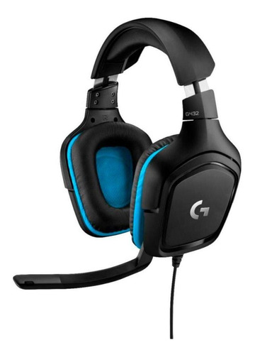 Headset Gamer Logitech G432 Wired 7.1 Surround  Usb E 3.5mm