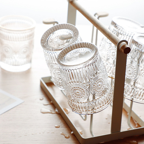 Soporte Para Tazas De Café De Hierro (w), Colgador De Vidrio