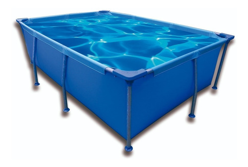Imagen 1 de 1 de Pileta estructural rectangular Nahuel N°4 con accesorios con capacidad de 2800 litros de 2.5m de largo x 1.6m de ancho  azul diseño bicolor