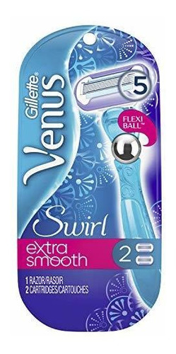 Gillette Venus Women.s Swirl 5 Blade Flexiball Razor Con 2 R