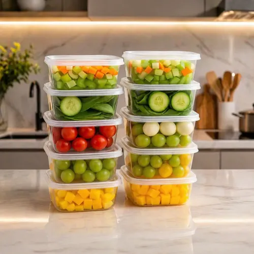 Kit 10 Pote Marmita 400ml Bpa Free Microondas Freezer Transparente