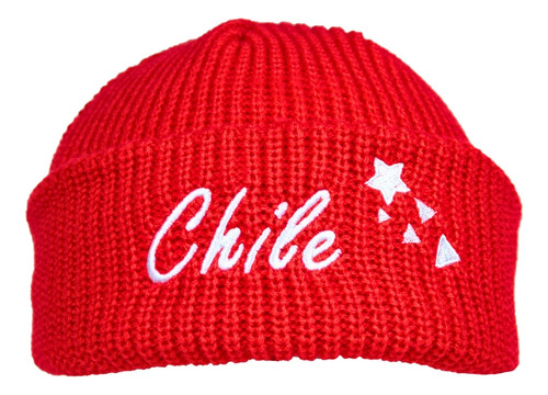 Gorro De Lana Bordado Con Diseños De Chile 