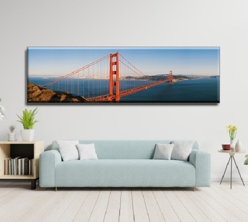 Golden Gate Cuadro Decorativo En Canvas La Mejor Calidad
