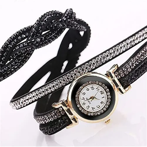 Cdybox Reloj De Moda Con Diamantes De Imitación, Pulsera De