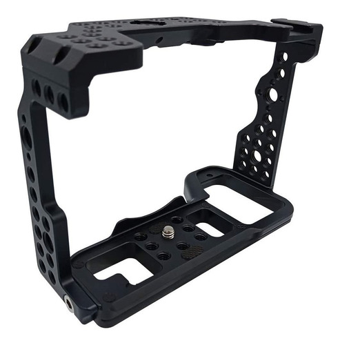 Imagen 5 de 9 de Jaula De Camara Para Sony Alpha A7r Iv | Aluminio / Negro