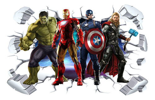 [ . Pegatinas De Pared Autoadhesivas De Marvel Avengers