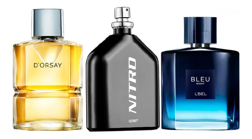 Lociones: Dorsay, Nitro Y Bleu Intense - mL a $217