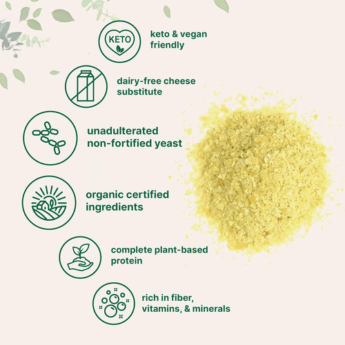 Copos De Levadura Nutricional Orgánicos No Fortificados, 2 L