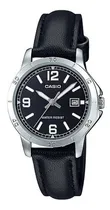 Comprar Reloj Casio Ltp-v004l-1budf Mujer 100% Original Color de la correa Negro Color del bisel Plata Color del fondo Negro