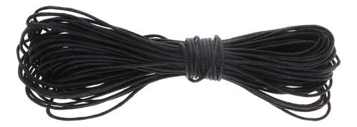 33yds - Collar De Cuerda Giratoria Encerada Negra, Cordón