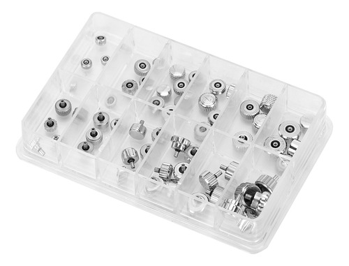 Botón Cronógrafo Watch Parts Con Corona De Acero Inoxidable