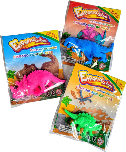 Sorpresa Cumpleaños Dinosaurios Crecencios Pack 20 Unidades