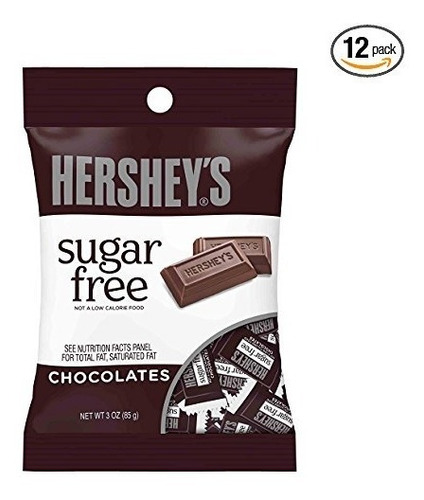 Barras De Chocolate De Hershey, Sin AzĂșcar / Caramelo Sin Gl
