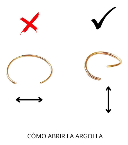 Piercing Nostril Argolla Doble 10mm Para Nariz De Plata 925 Color Plateado
