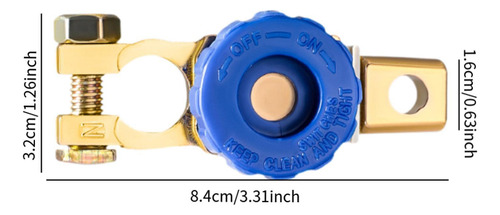 Conector De La Abrazadera Del Terminal De La Batería Azul