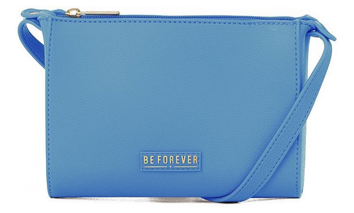 Bolsa Transversal Be Forever Glossy Rafitthy Azul 19x16 Cm