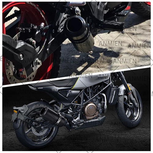 Escape De Moto Deportivo 51 Mm De Acero Inoxidable Universal