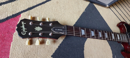 Guitarra Epiphone Sg G400 Korea Tarraxa Com Trava Destro Vermelho Madeira De Bordo (Usado)