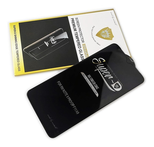 Imagen 2 de 3 de Xiaomi Redmi Note 9s / 9 Pro Lámina Vidrio Templado Full