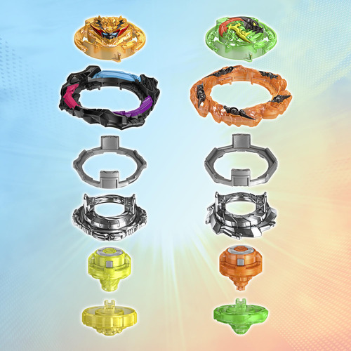 Juego De Batalla Beyblade Burst Quadstrike Para Estadio 2 Ta