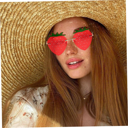 Gafas De Fresa, Gafas Sol Fresa Con Almohadilla La Nariz