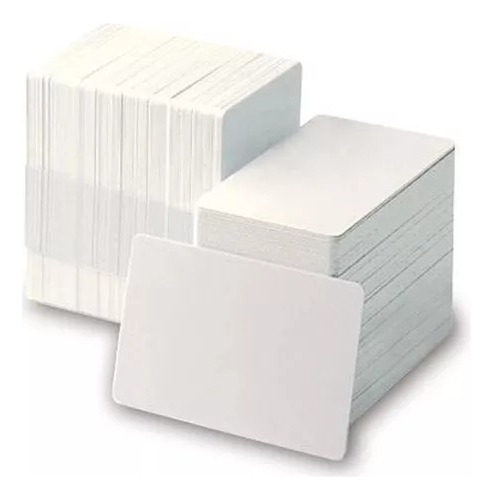 Tarjetas Blancas Plasticas Pvc Cr80 Carnets Credenciales