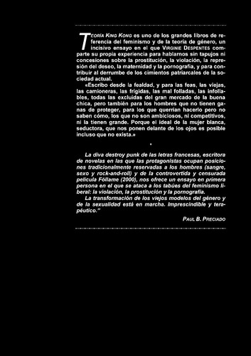 Teoría King Kong - Virginie Despentes (nuevo!)