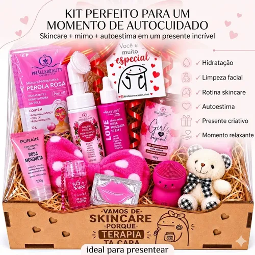Kit Skincare Completo Rosa Mosqueta Presente Premiun | Frete grátis