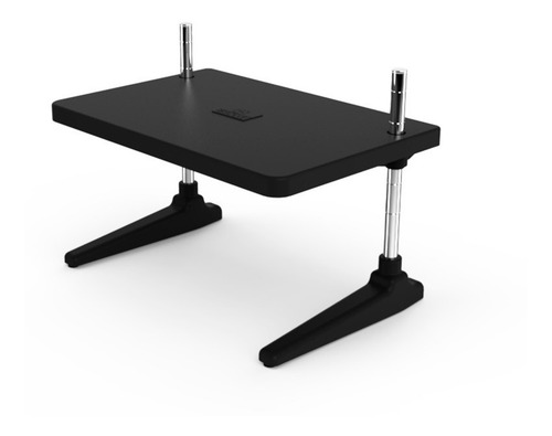 Suporte De Mesa Para Monitor Base Até 25kg Aço Cromado