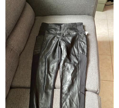 Leggins Deportivo - Athleta Talla S - Faux - Black (Usado)