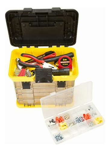 Stalwart 75-sto3182 Parts & Crafts Rack Style Tool Box With Color Amarillo