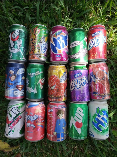 Imagen 1 de 7 de Latas Coleccionables De Refrescos Nacionales (vacías)