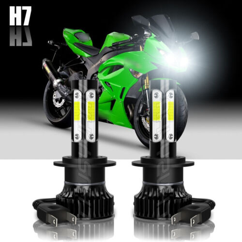 Kit De Faros Led H7 Para Kawasaki Ninja 300 650 Zx6r